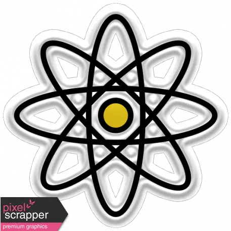 The Mad Scientist Elements Atom Sticker Graphic By Melo Complicated Icon Png Atom Transparent