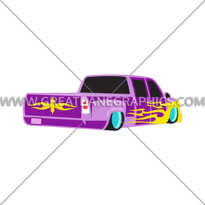 Tribal Lowrider Pickup Truck Production Ready Artwork For Illustration Png Lowrider Png