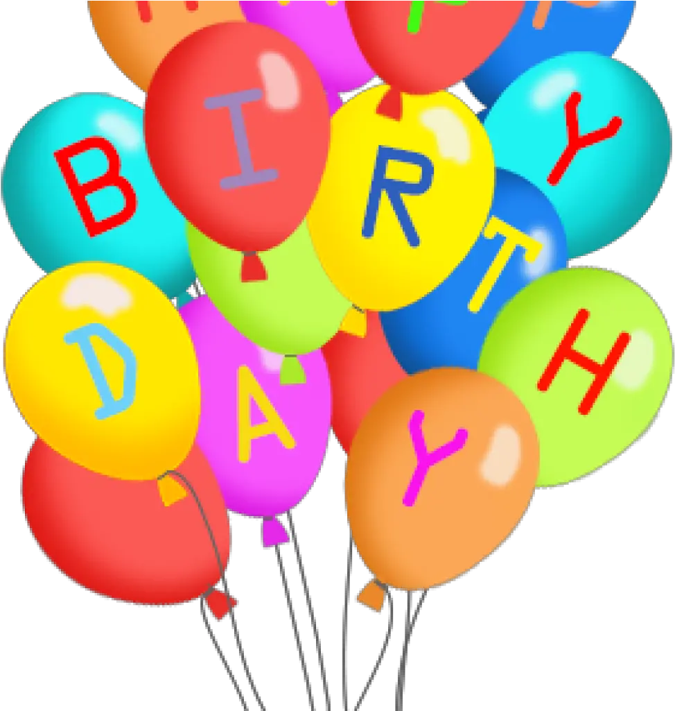 Download Balloon Transparent 1st Birthday Happy Birthday Balloon Happy Birthday Clipart Png Birthday Balloons Transparent Background png
