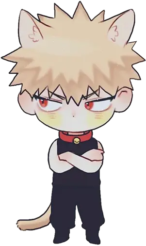 Telegram Sticker 43 From Collection Bakugou Katsuki Fictional Character Png Bakugou Transparent