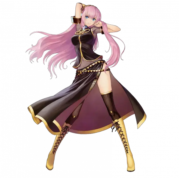 Pink Hair Anime Girl Vocaloid Luka Fictional Character Png Pink Anime Girl Icon