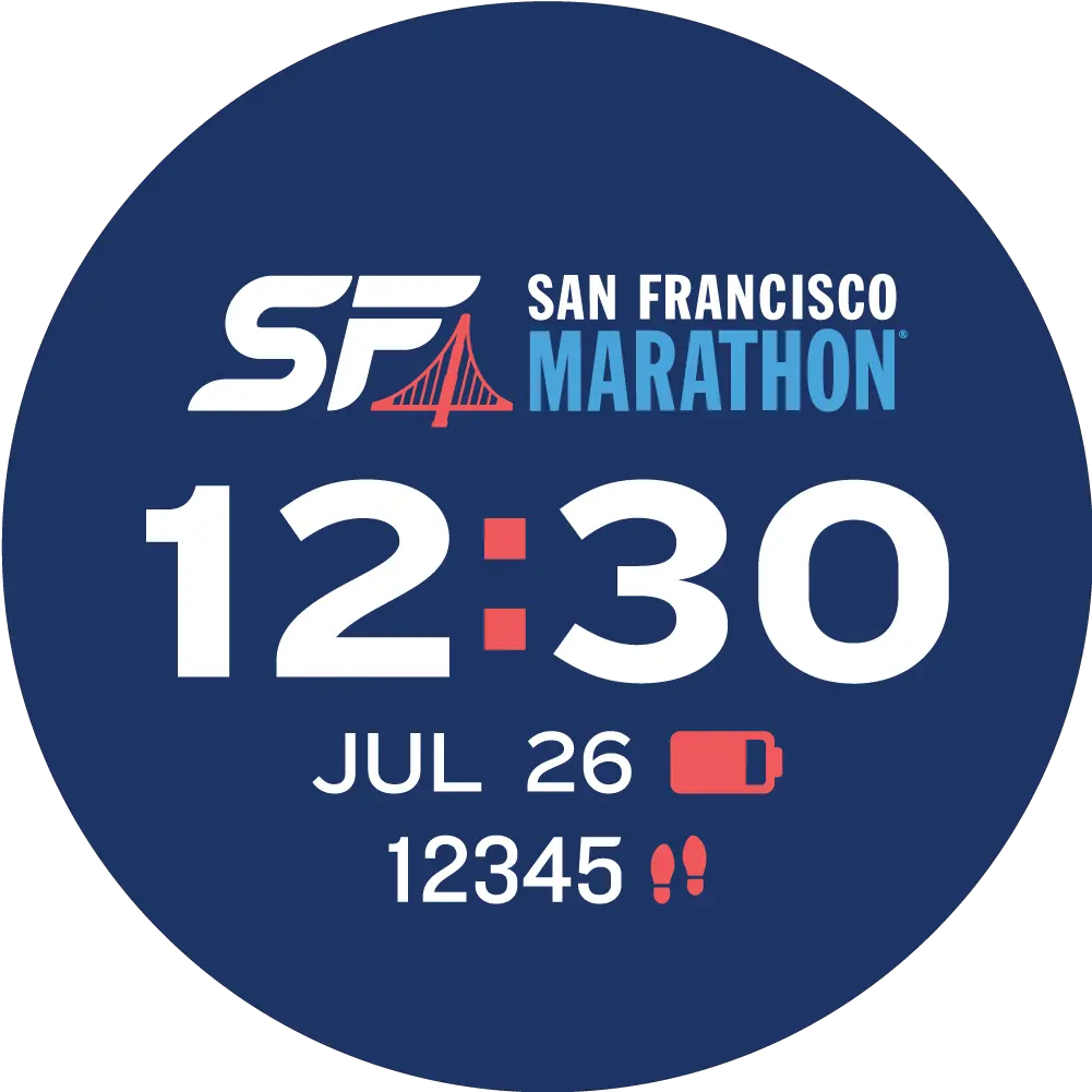 San Francisco Marathon 2020 Garmin Connect Iq Dot Png Sf Icon