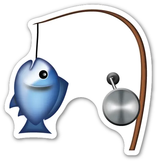 Fishing Pole And Fish Fishing Emoji Png Fish Emoji Png