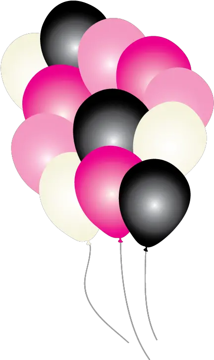 Paris Png Images In Collection Pink And Black Balloons Png Paris Png