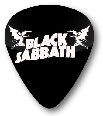 Black Sabbath Logo Standard Guitar Pick Fictional Character Png Black Sabbath Logo Png