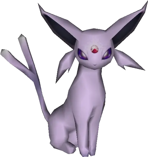 Nintendo 64 Pokémon Stadium 2 196 Espeon The Models Cartoon Png Espeon Png