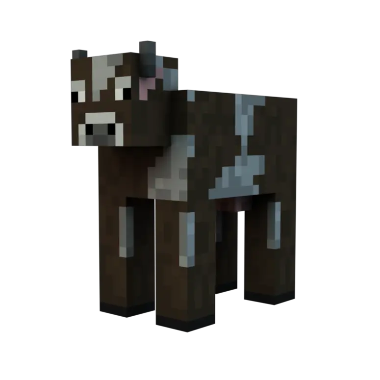 Minecraft Cow No Background Png Image Minecraft Cow Transparent Minecraft Cow Png