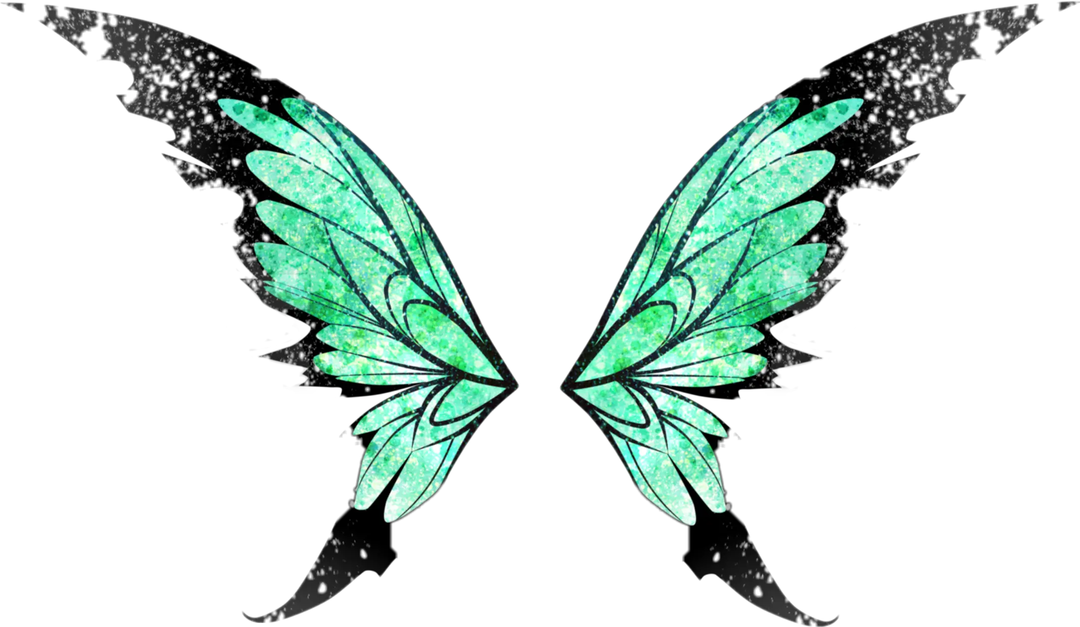 Download Butterfly Butterflywings Wings Green Fairy Wings Transparent Png Wing Png