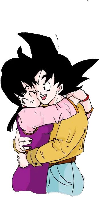 Download Goku And Chichi Hug By Dbzsisters Goku And Chichi Dragon Ball Goku And Chichi Hug Png Hug Png