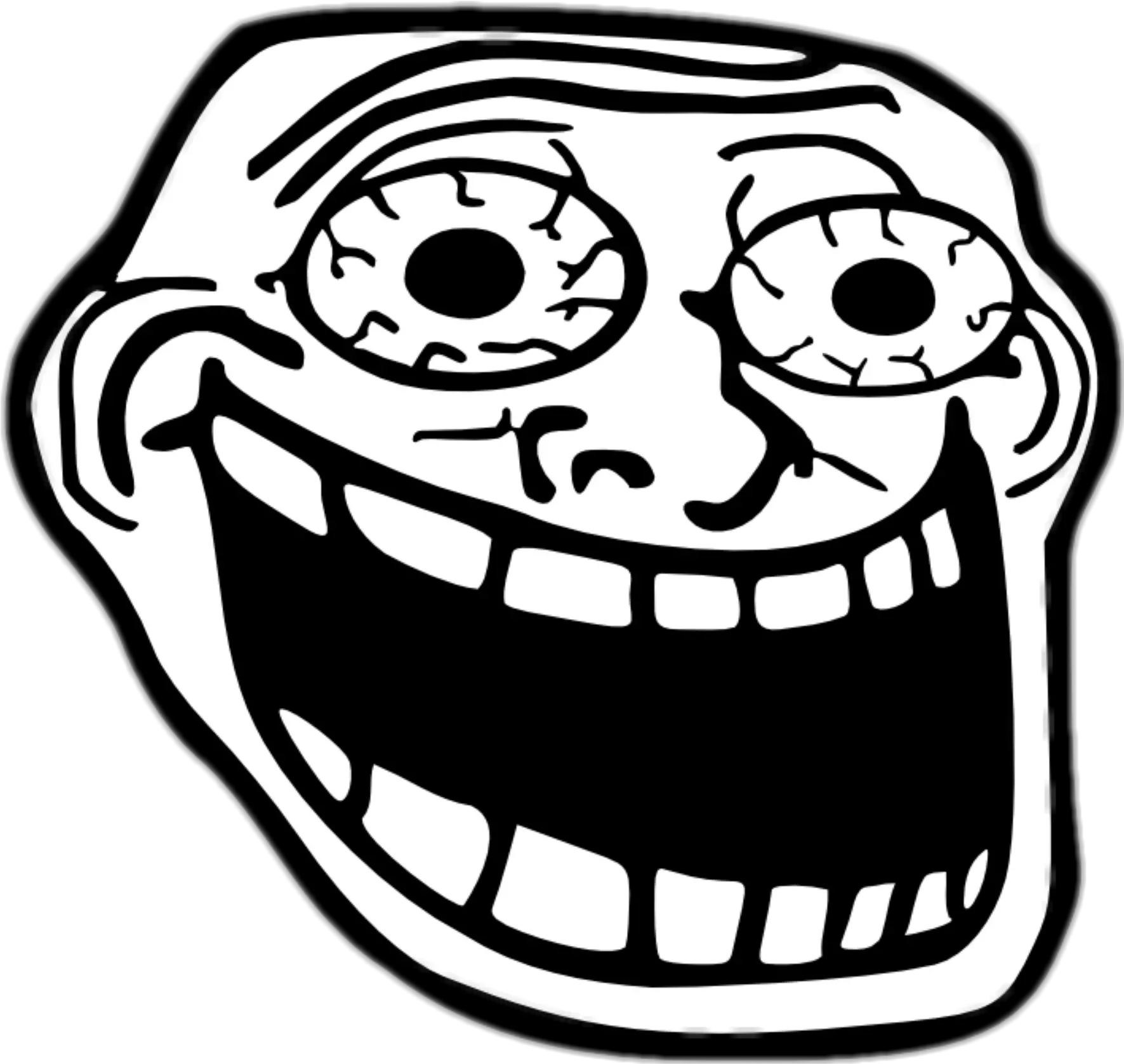 Trollface Troll Face Faces Png Excited Troll Face Png Trollface Png