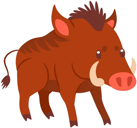 Wild Boar Animal Cartoon Boar Clipart Png Hog Png