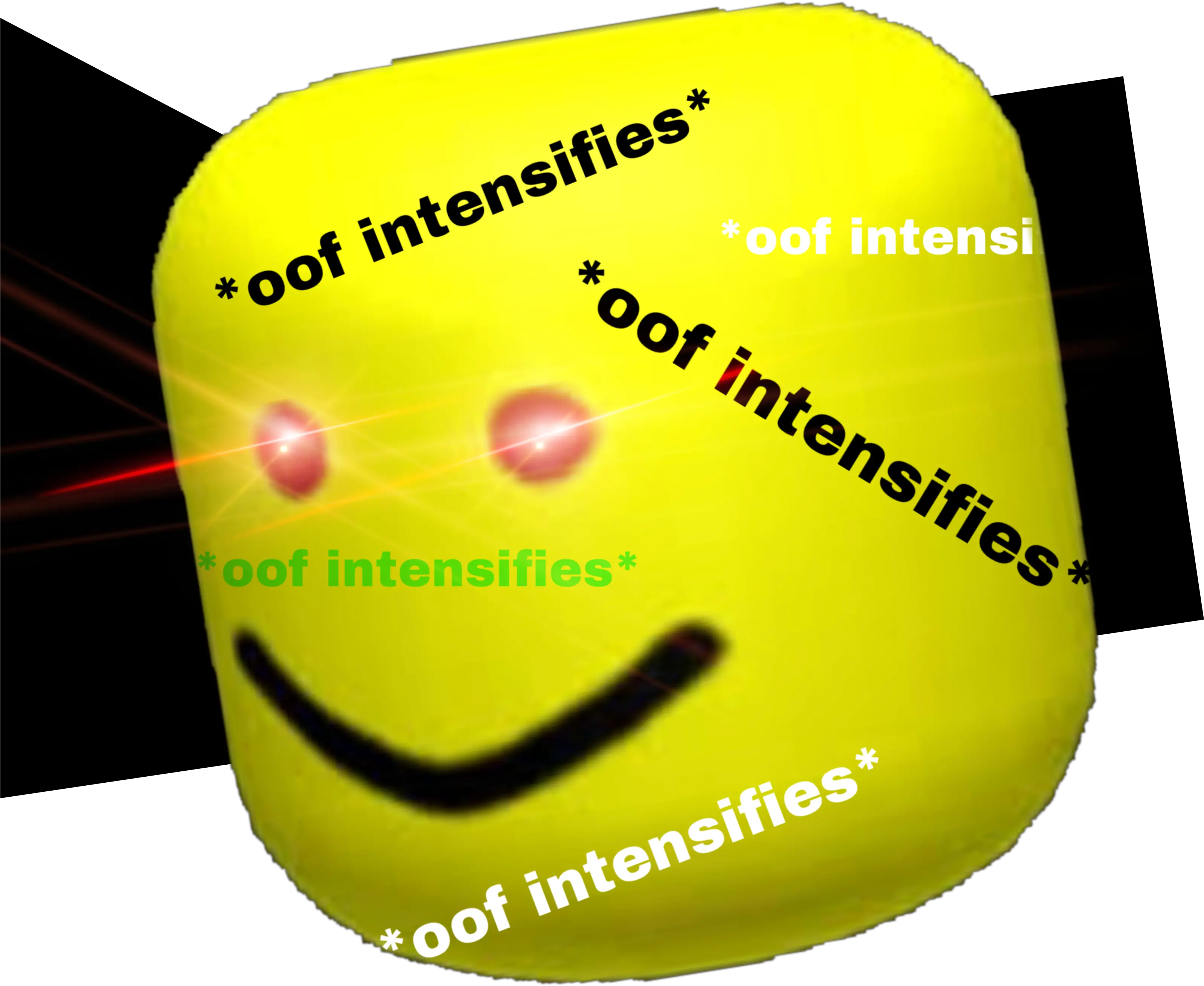 Oof Megaoof Roblox Robloxoof Oofintensifies Smiley Png Oof Png