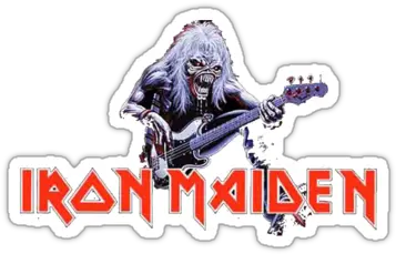 Iron Maiden Logo And Eddie Stickers By Holydio Eddie Stickers Iron Maiden Png Iron Maiden Logo Png png