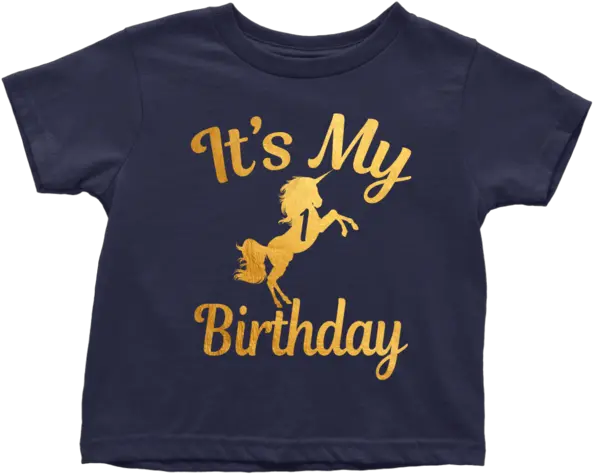 T Short Sleeve Png Gold Unicorn Png