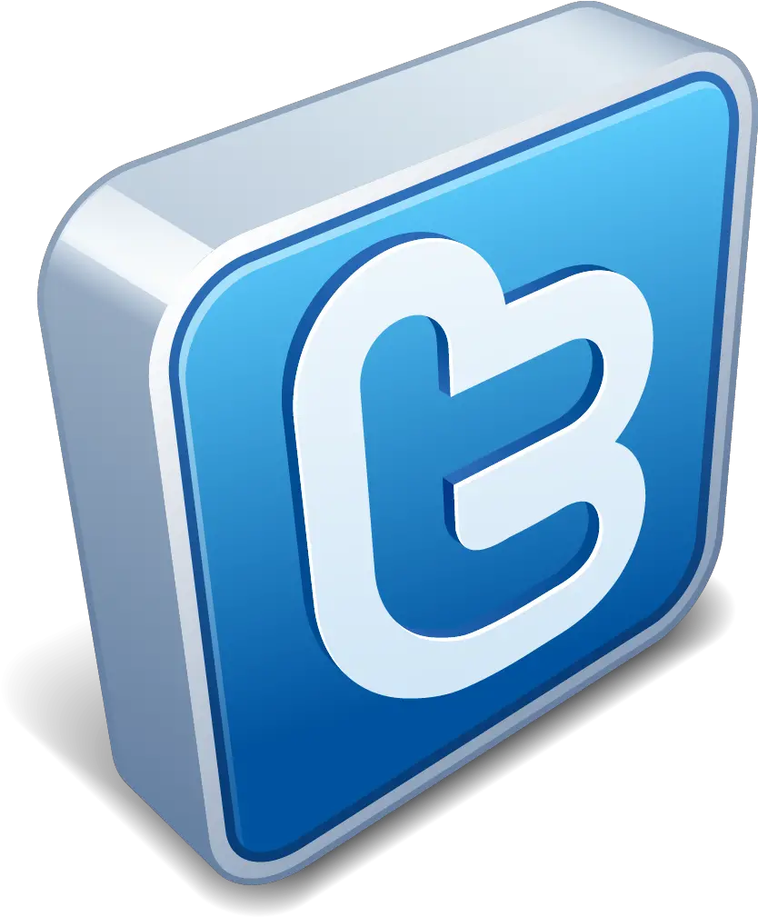 Social Media 3d Twitter Icon Png Twiter Logo