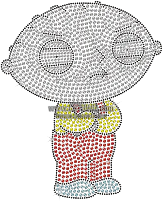 Shining Lovely Stewie Griffin Rhinestone Iron Cartoon Png Stewie Griffin Png