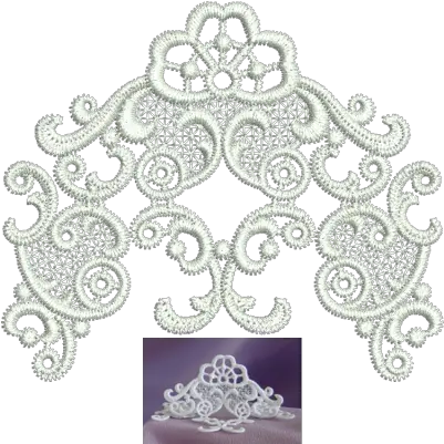 Standing Lace Doily Machine Embroidery Png 1230 Crochet Doily Png