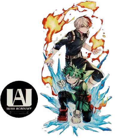 My Hero Academia Todoroki And Midoriya My Hero Academia Todoroki And Deku Png Todoroki Png