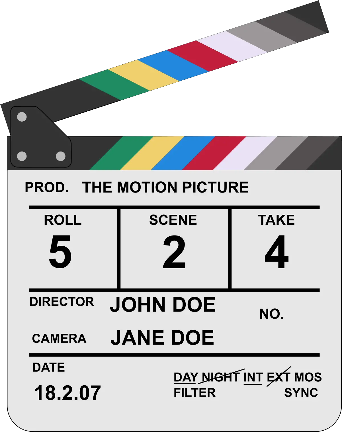 Clapperboard Clapper Film Png Clapper Board Png
