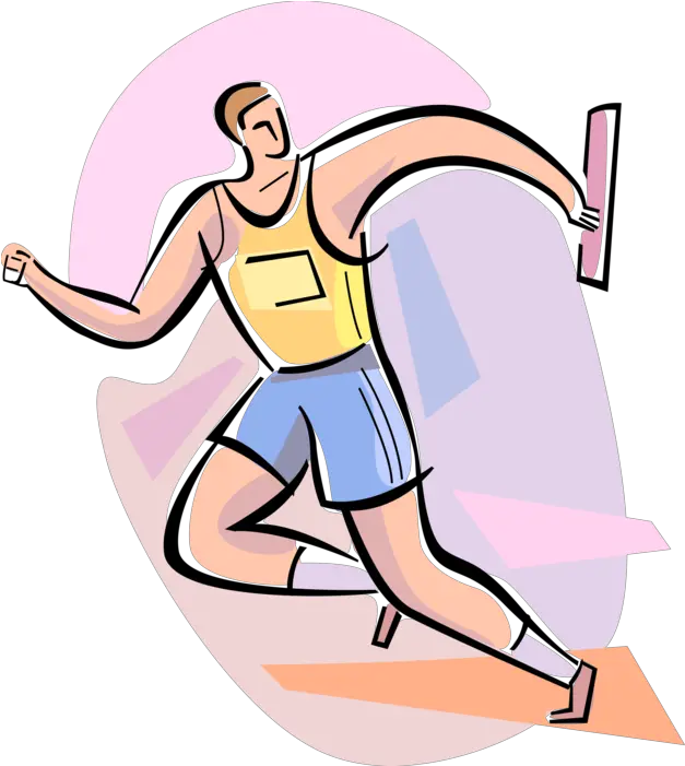 Track Relay Runner Png Picture 827722 Track And Field Clipart Baton Png