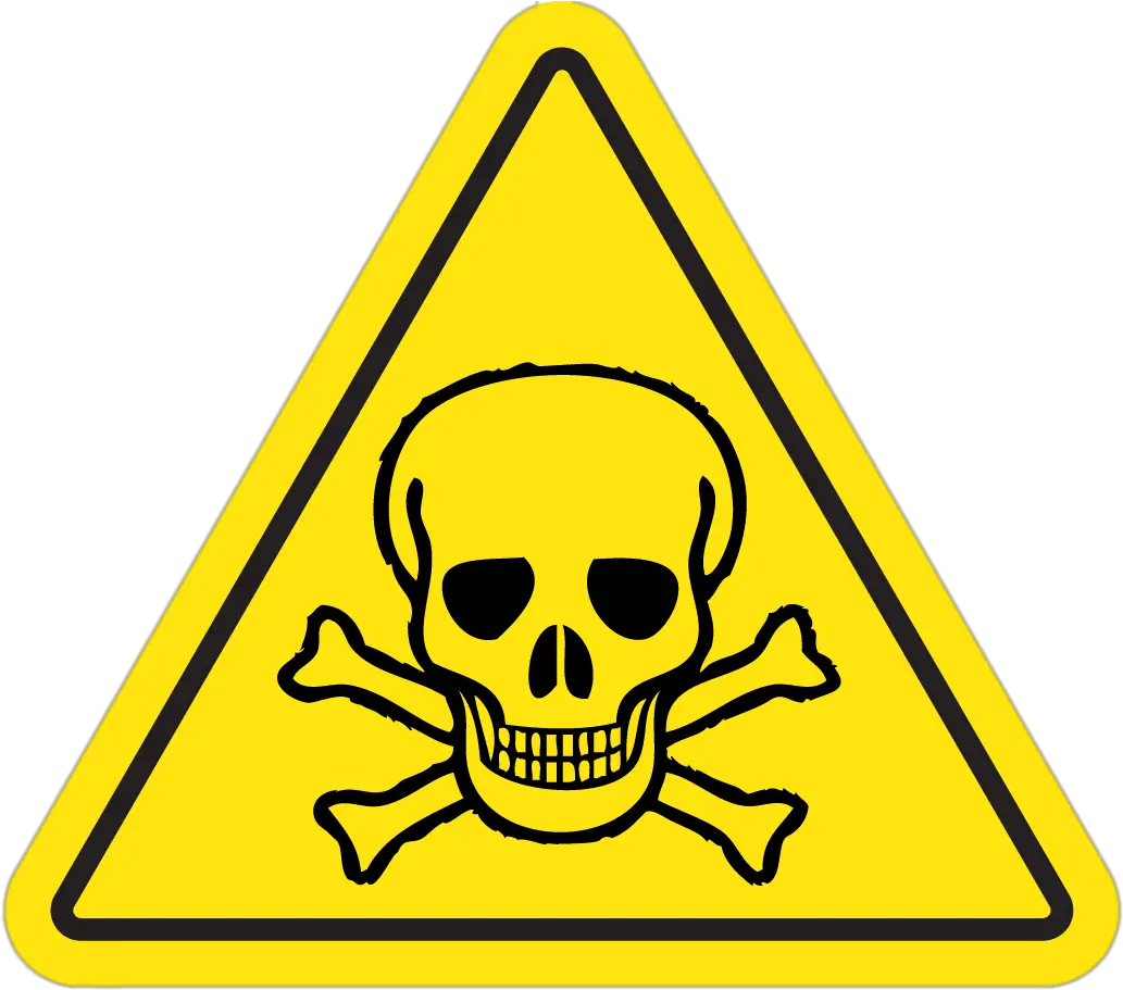 Poison Safety Sign Transparent Png Skull And Crossbones Poison Png