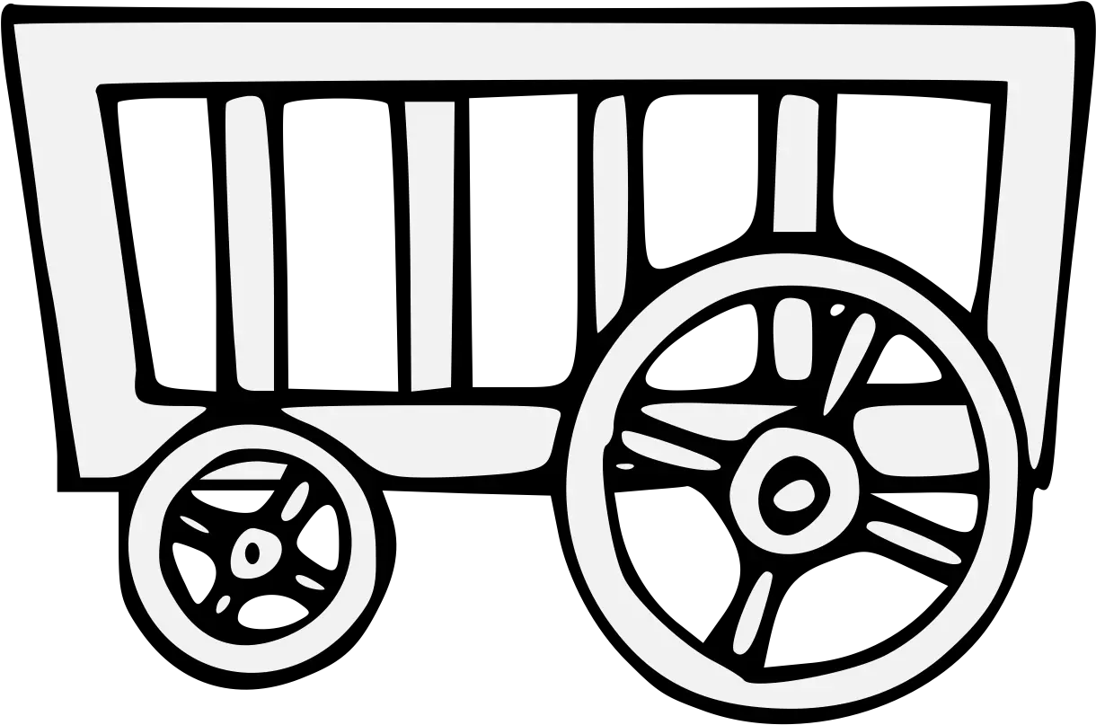 Wagon Traceable Heraldic Art Clip Art Png Wagon Png