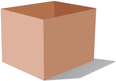 3d Cardboard Box Caja Png Transparente Rectangle Box Png