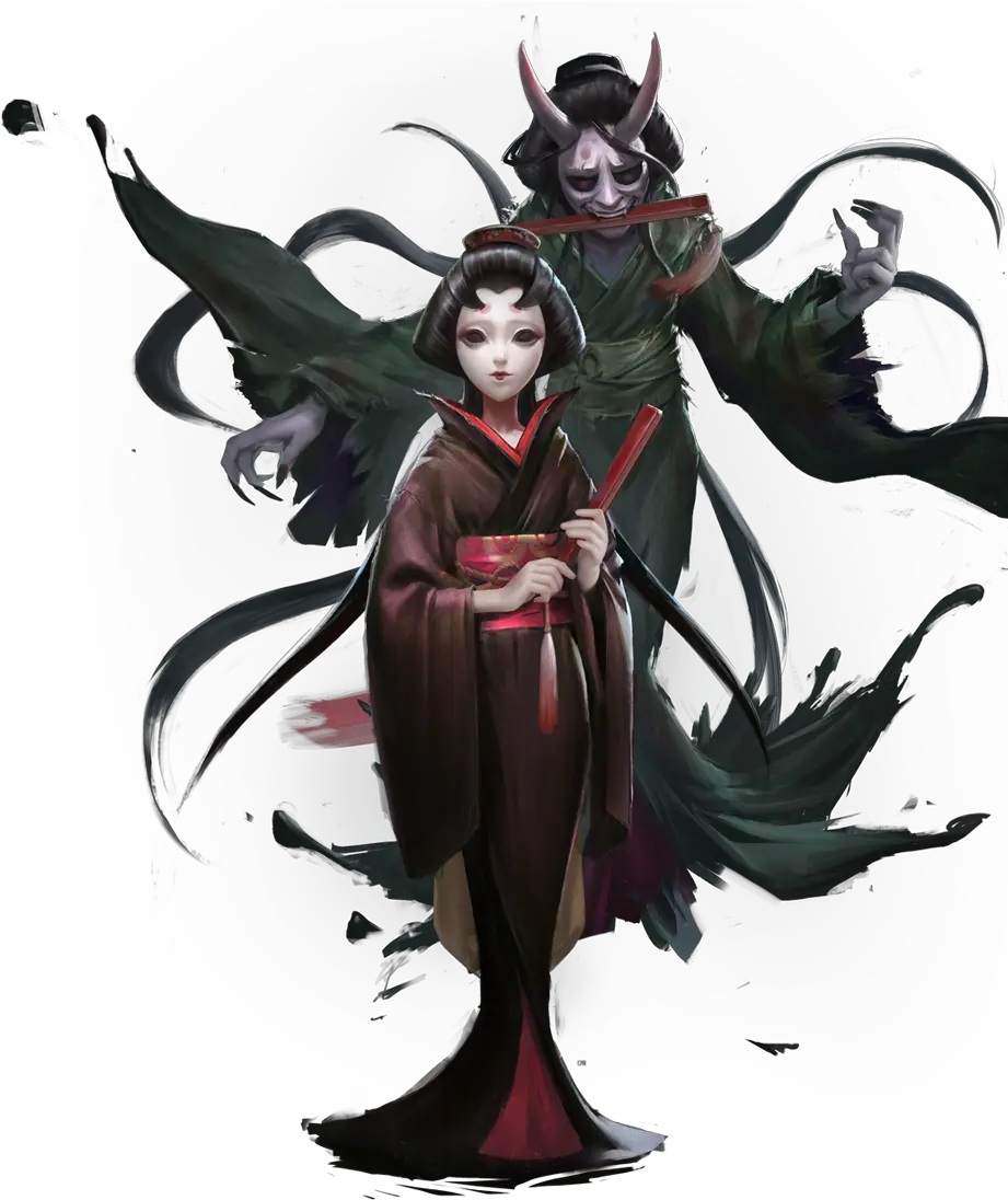 Geisha Identity V Wiki Fandom Michiko Identity V Png Red Eyes Meme Transparent