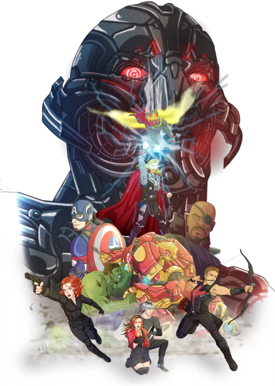 Fan Art Clipart Thor Loki Ultron Ultron Fan Art Png Ultron Png