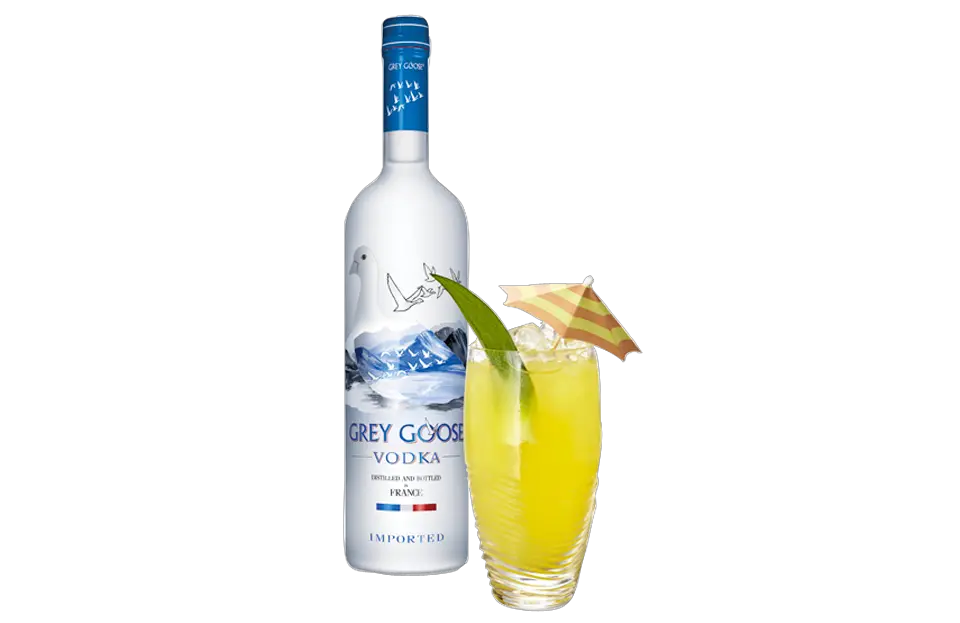 Une Journee Cocktail Shot With Bottle Grey Goose Png Vodka Bottle Png