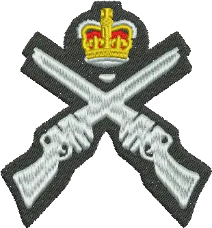 Marksman Crossed Rifles With Crown British Army Crossed Rifles Badge Png Crown Logo