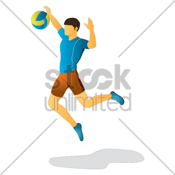 Man Playing Volleyball Clipart Triple Jump Png Volleyball Clipart Png