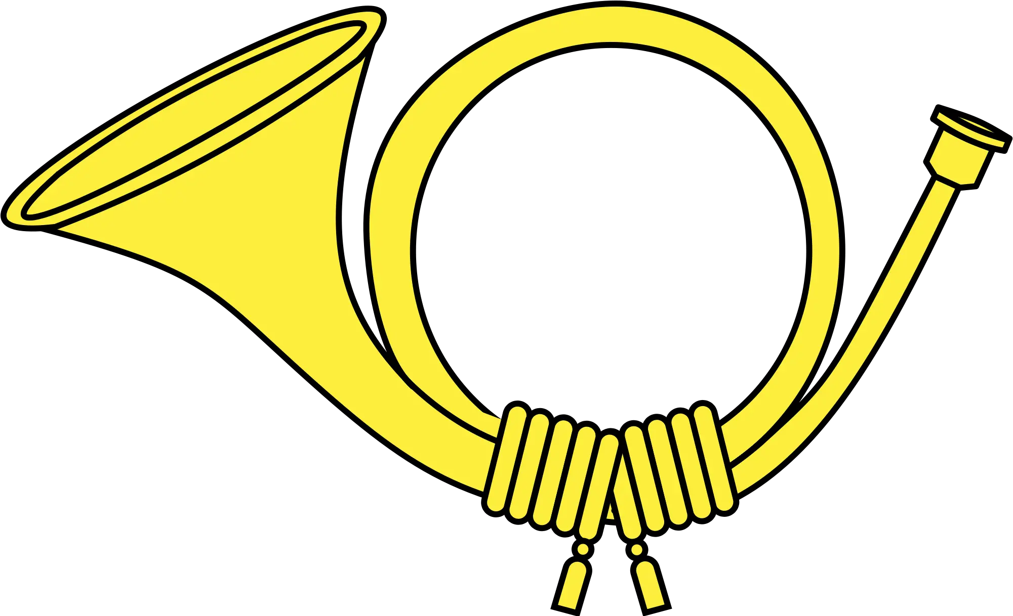 Yellow Post Horn Clipart Transparent Horn Clipart Png Horn Png