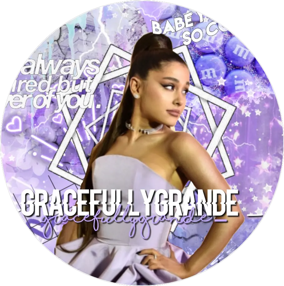 Arianagrande Sticker For Women Png Lilac Icon