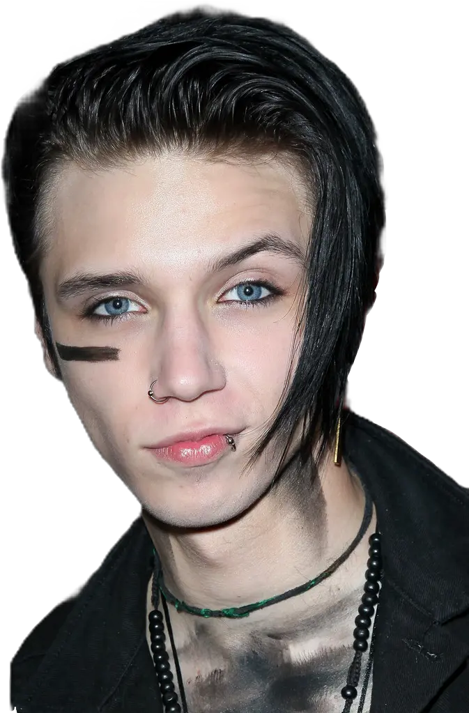 Andybiersack Andy Biersack Andyblack Remixme Remixit Andy Biersack New Haircut 2012 Png Andy Biersack Png