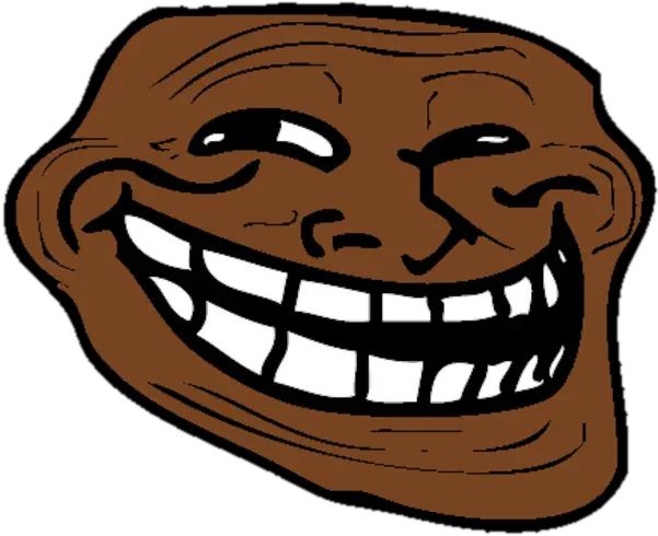 Black Troll Face Png Trollface