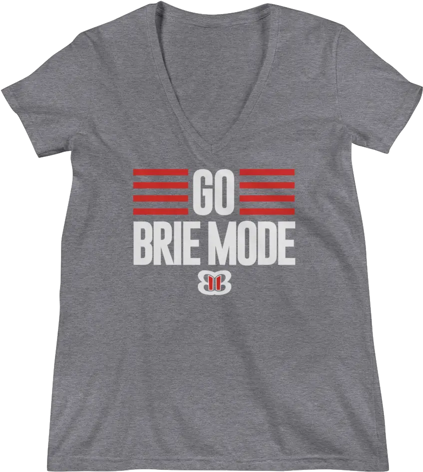 Brie Womens Deep V Neck T Shirt Active Shirt Png Brie Bella Png