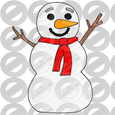 Happy Snowman Picture For Classroom Therapy Use Great Cartoon Png Snowman Clipart Png