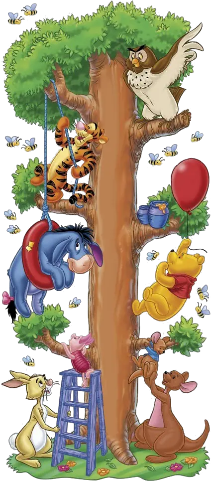 Download Tree Kanga Winniethepooh Cartoon Eeyore Free Photo Winnie The Pooh And Friends Tree Png Winnie The Pooh Transparent Background