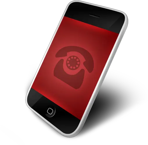 Phone Red Icon Red Cellphone Icon Png Red Phone Png