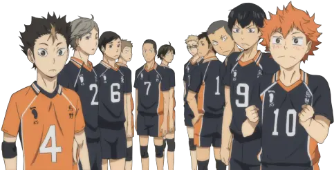 Transparent Haikyuu Karasuno Crows Karasuno Boys Png Haikyuu Transparent