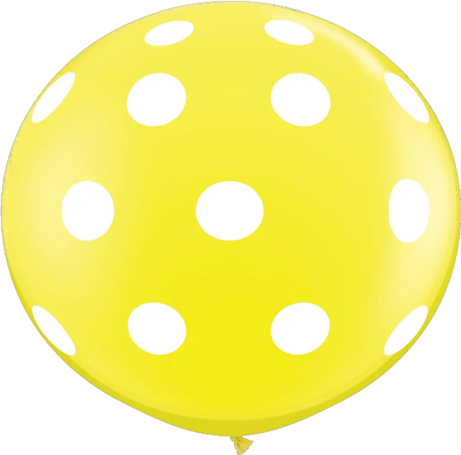 Download Ballons Transparent Polka Dot Yellow Balloon Circle Png Yellow Balloon Png