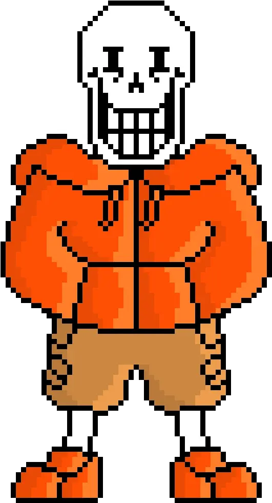 Underswap Papyrus Underswap Papyrus Pixel Art Full Size Swapfell Papyrus Pixel Art Png Papyrus Png