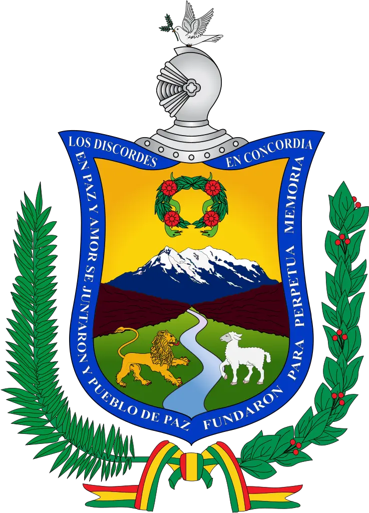 Download Flag Official Seal Of La Paz Bolivia La Paz Png La Paz Bolivia Flag Png