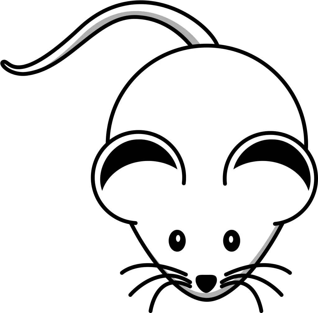 White Mouse Black Ears Png Svg Clip Art For Web Download Small Mouse Black And White Ears Png
