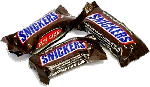 6 X Mini Snickers Fun Size Snicker Bar Png Snickers Transparent