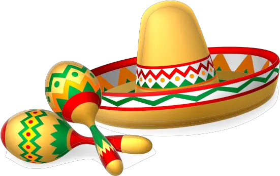 Png Background Mexican Sombrero Maracas Sombrero Transparent