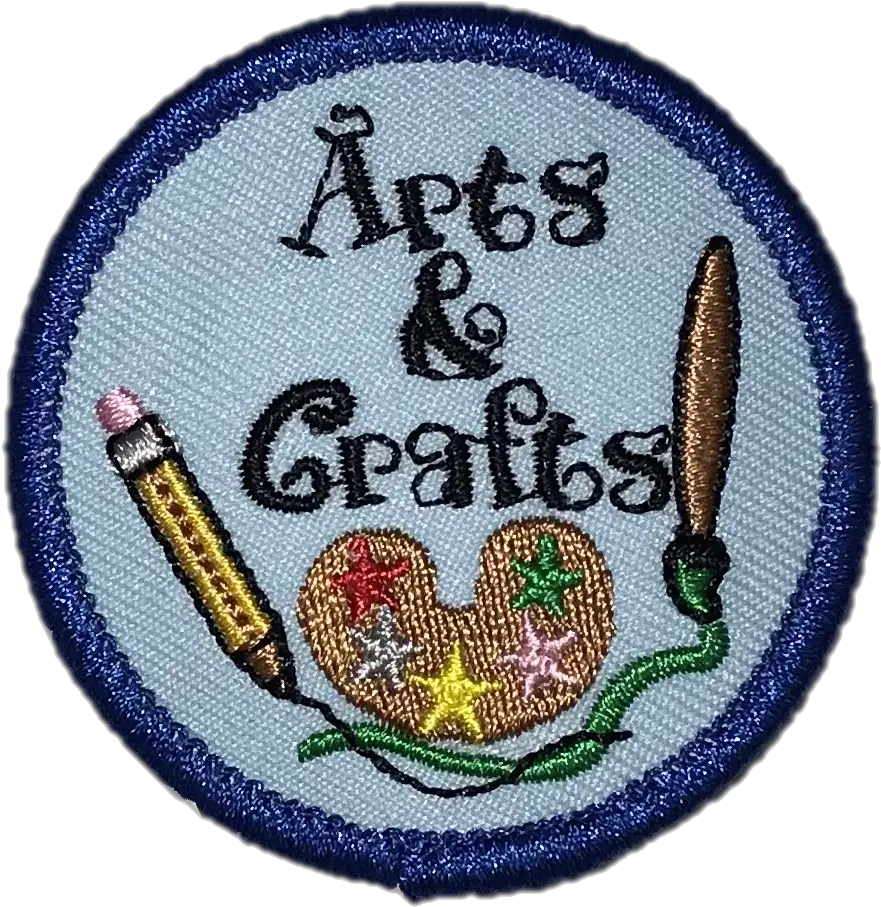 Arts And Crafts Badge Embroidered Png Arts And Crafts Png