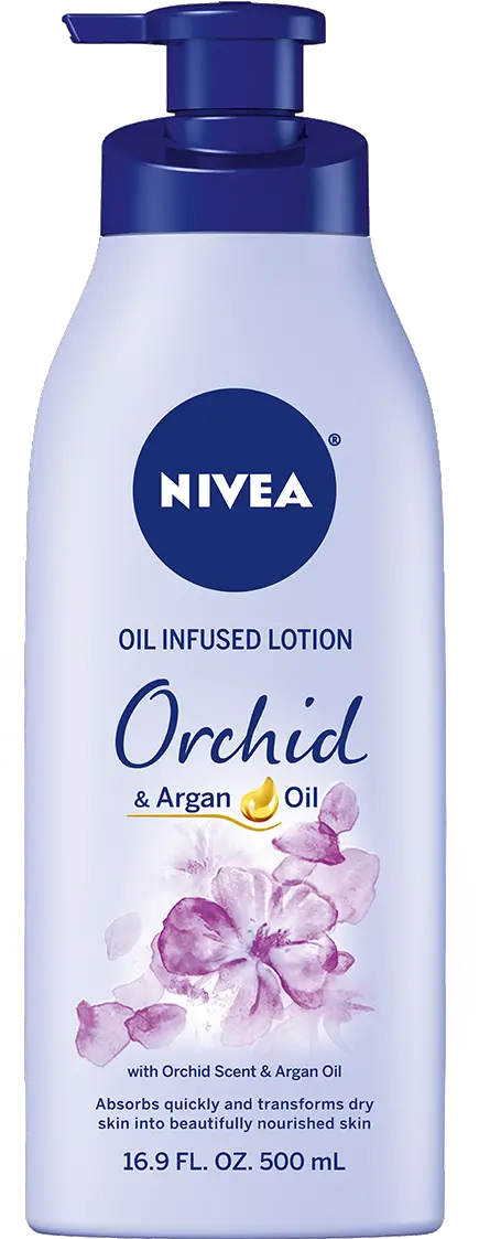 Orchid Argan Oil Infused Body Lotion Nivea Almond Oil Lotion Png Lotion Png