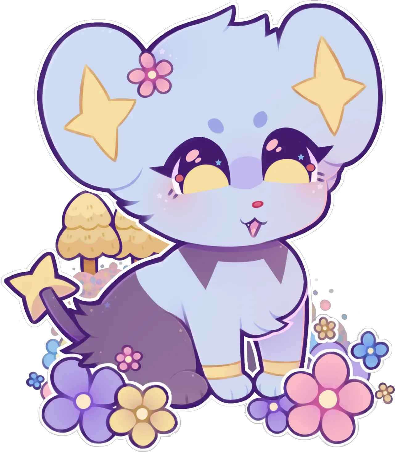 Shinx In Floaroma Meadow Clipart Full Size Clipart Happy Png Meadow Png